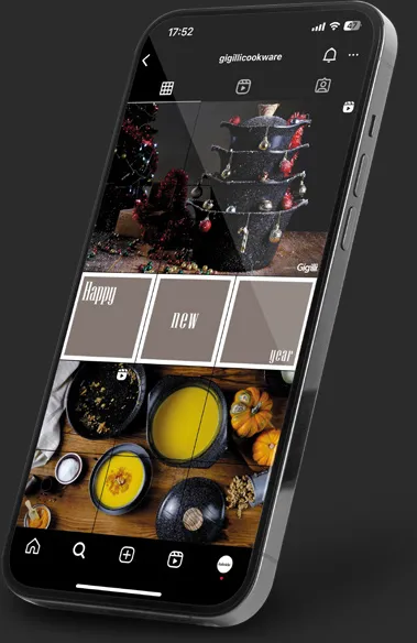 Gigilli Instagram hesabı, telefon ekranında